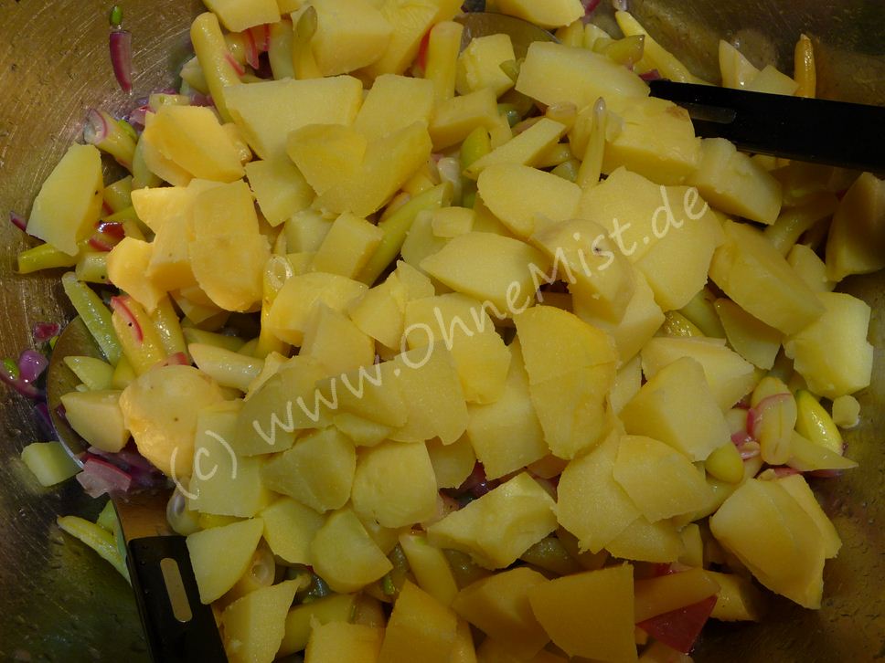 Gelber Bohnensalat mit Kartoffeln | Ohne Mist