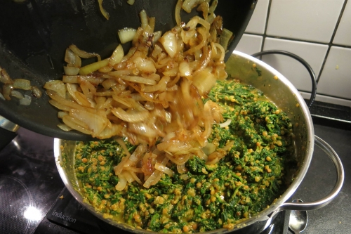 Spinat mit Kokos und Linsen (21)