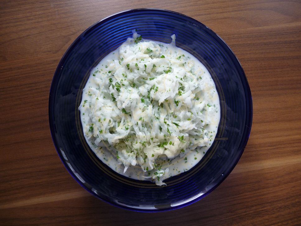 Rettichsalat mit Schmand und Petersilie | Ohne Mist