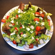 Bunter Blattsalat mit Büffelmozzarella – Dazu ein leckeres Ciabatta